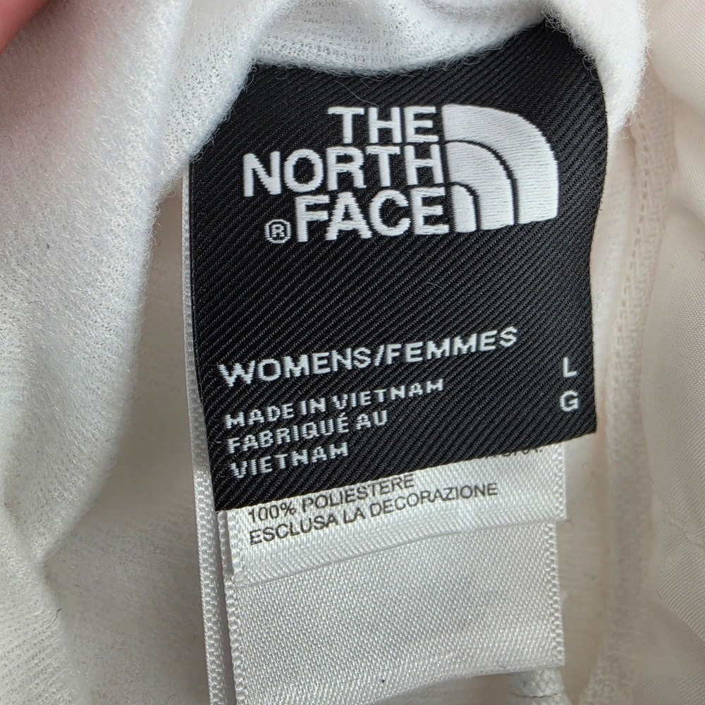 The North Face Womens Sherpa Puffer Reversible Vest White Quilted Fleece Large - Picture 5 of 10